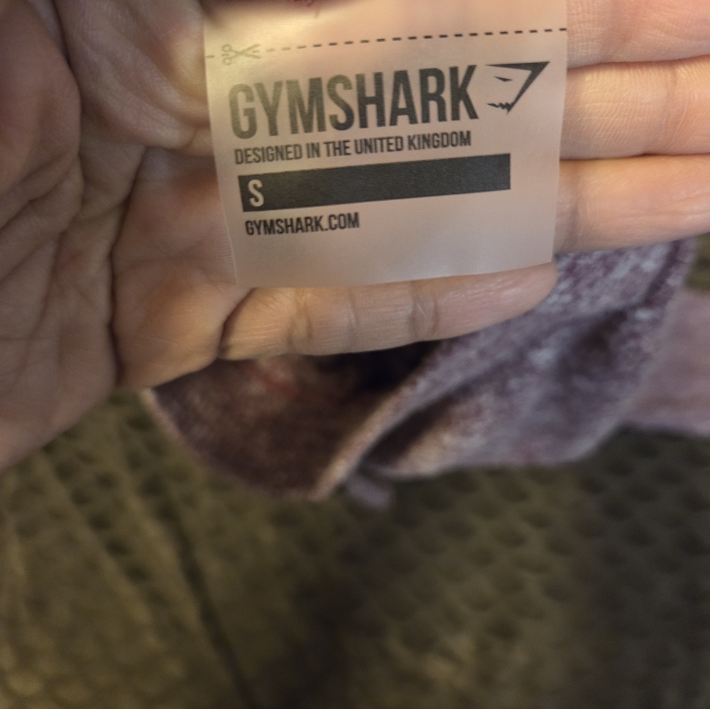 Gymshark Slounge Crop Hoodie and Leggings Set in Deep Plum Marl - Size S - Picture 10 of 11
